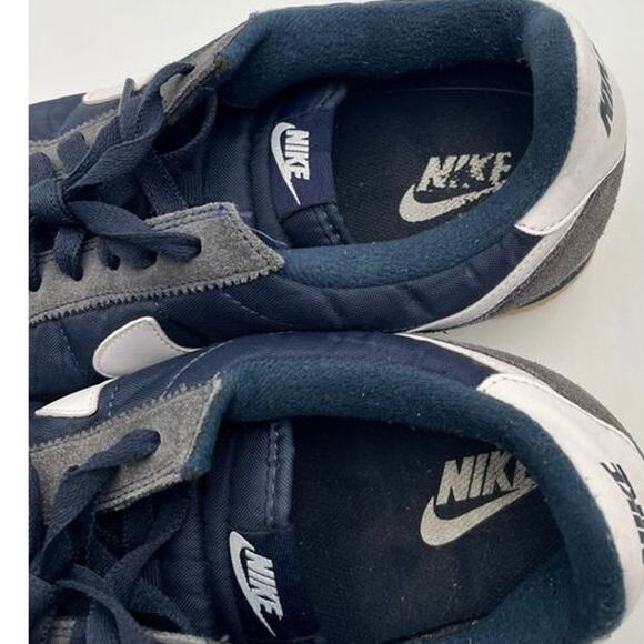 Nike Cortez Navy Blue White Gray Suede Leather Classic Sneakers Men's Size 11.5 - Picture 7 of 9